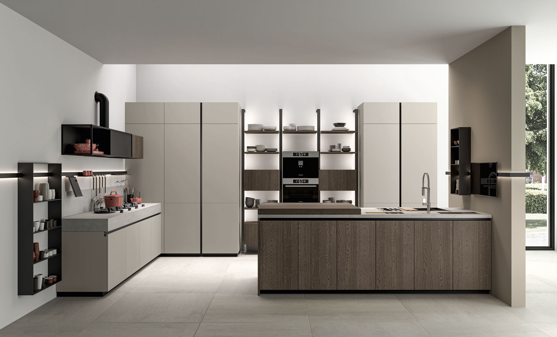 Immagina Wood - Cucine Moderne - Cucine LUBE