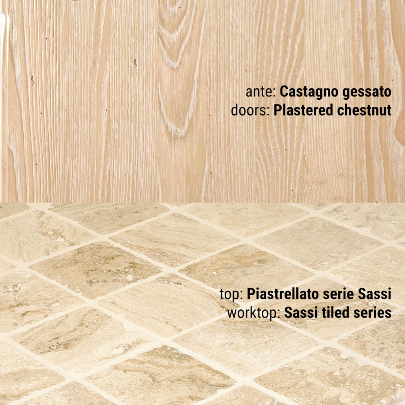 Cocinas Borgo Antico - Anita - Composición Castaño Rayado