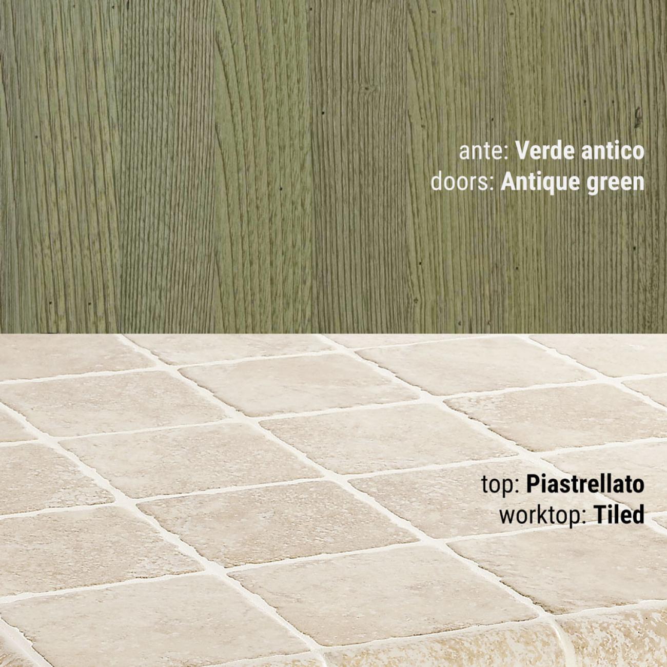 Cocinas Borgo Antico - Anita - Composición Verde Antiguo