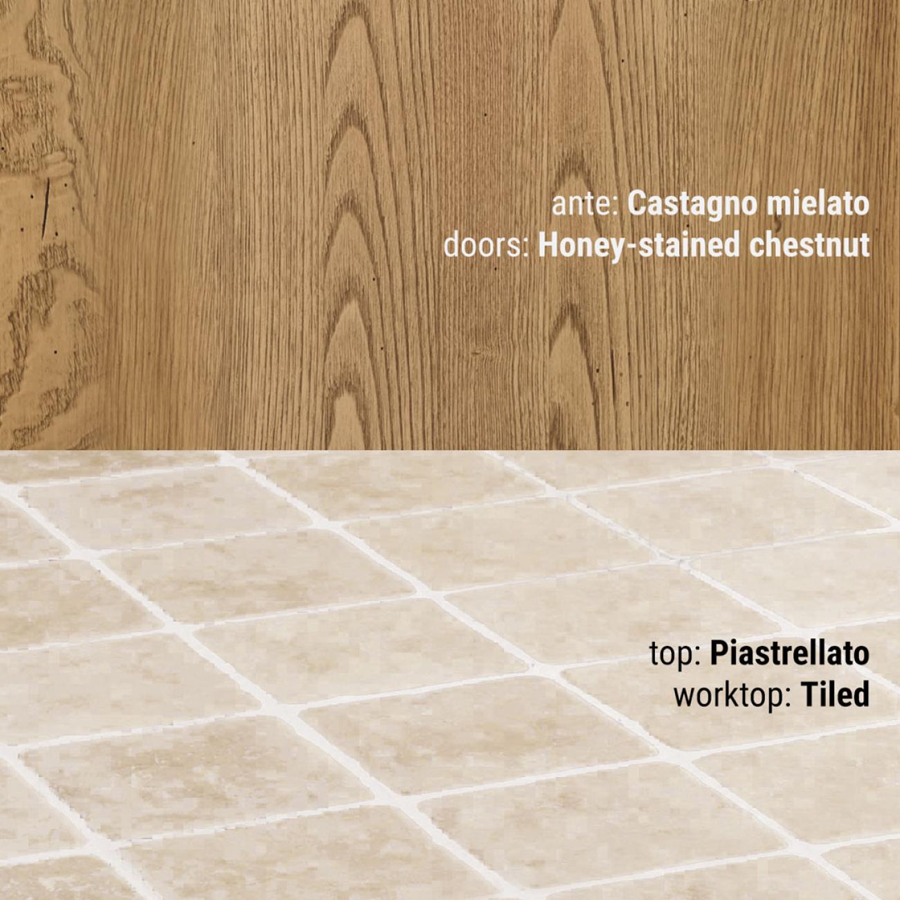 Cocinas Borgo Antico - Anita - Composición Castaño Miel