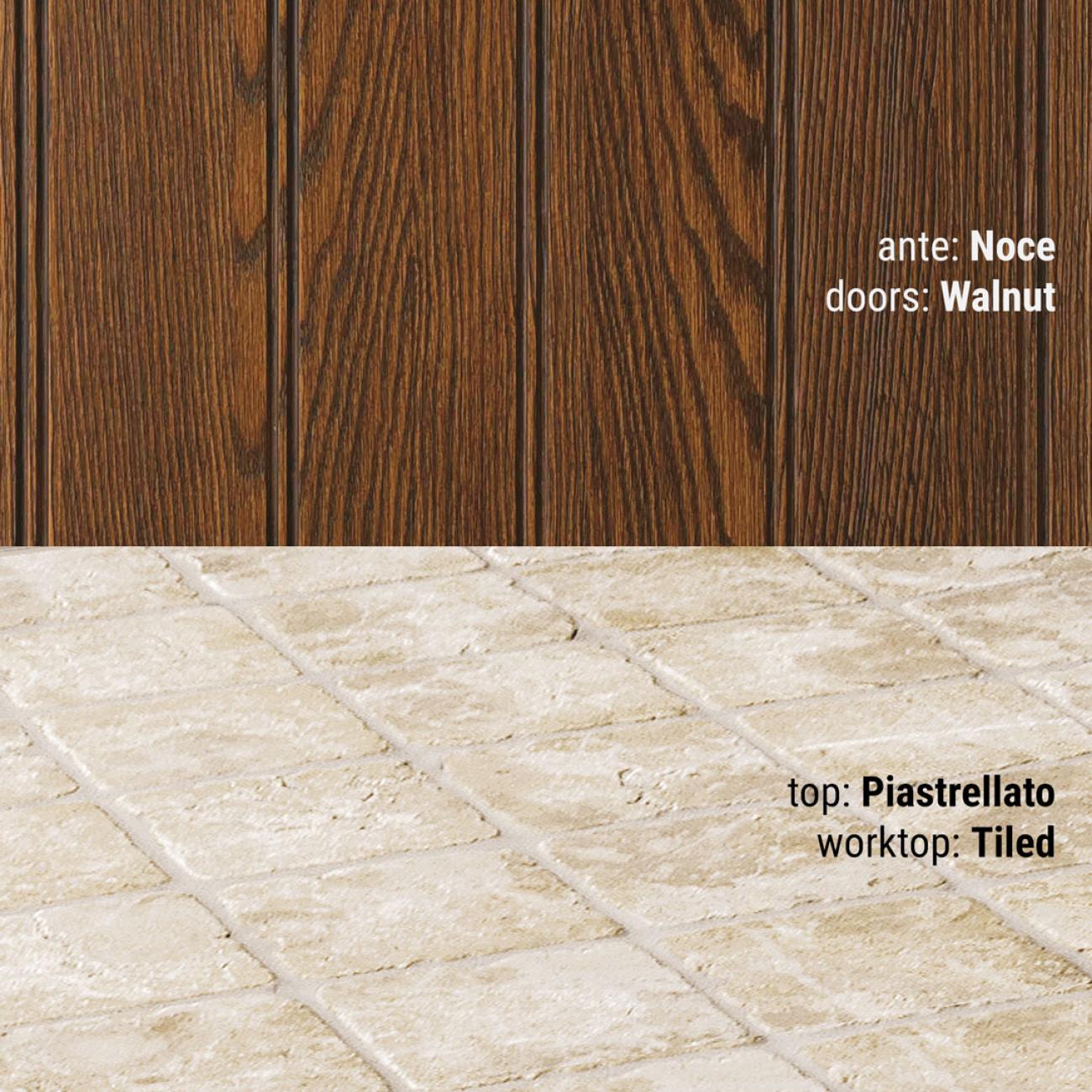 Cucine Borgo Antico - Elena - Composizione Noce
