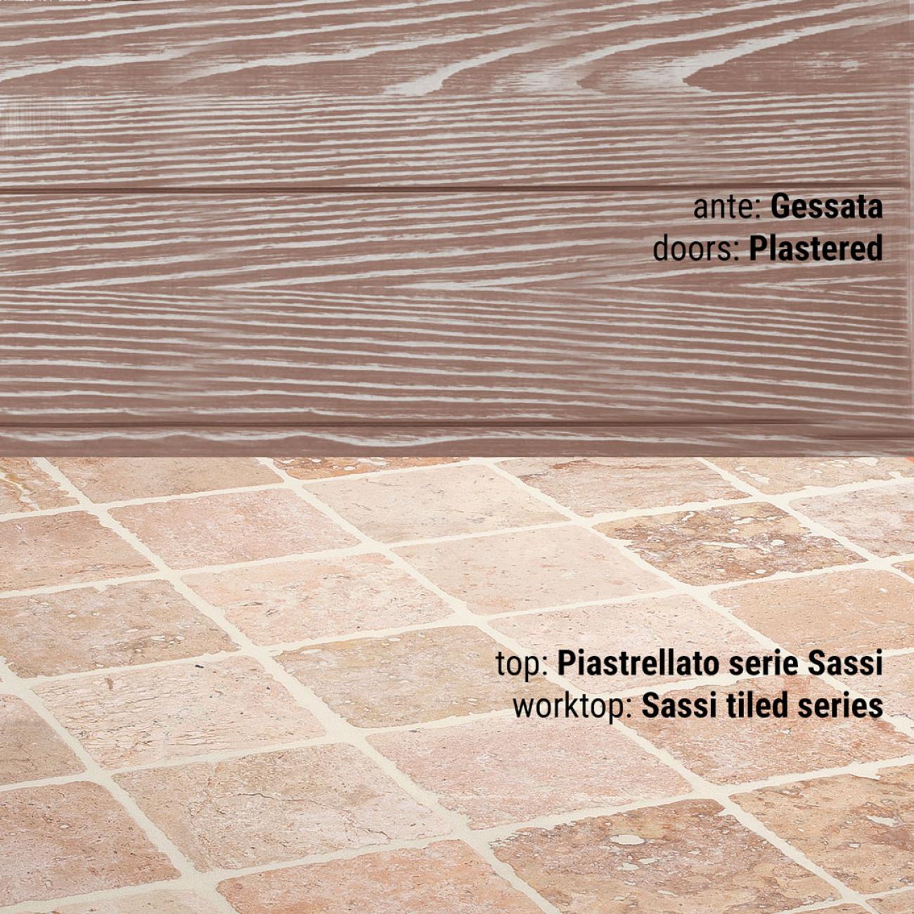 Cucine Borgo Antico - Luisa - Composizione Gessata
