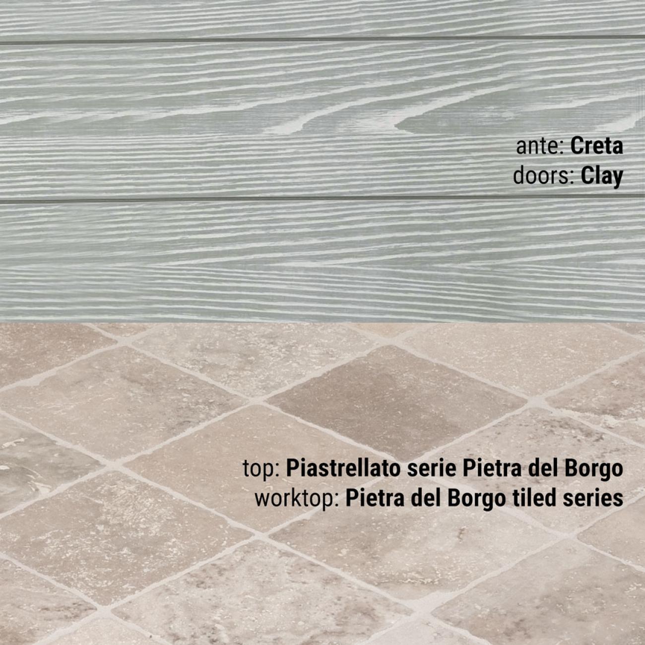 Cucine Borgo Antico - Luisa - Composizione Creta
