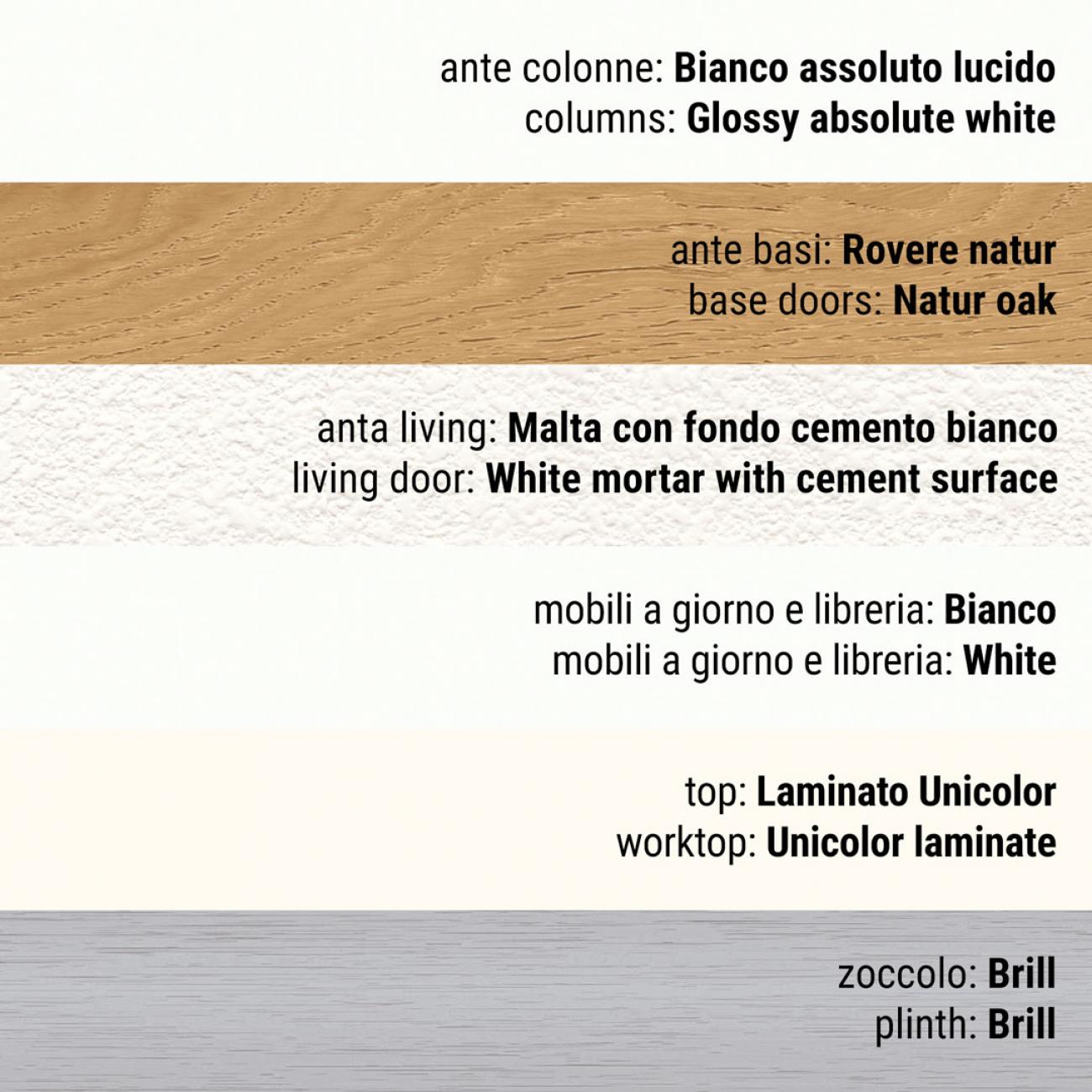 Cucine Moderne - Luna - Composizione 8
