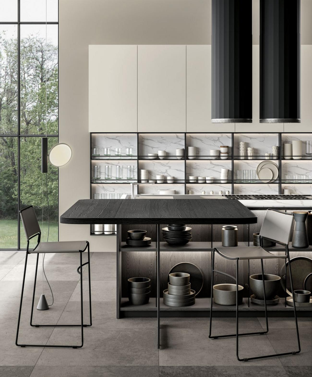 Cucine Moderne - Immagina Wood - Composizione 2
