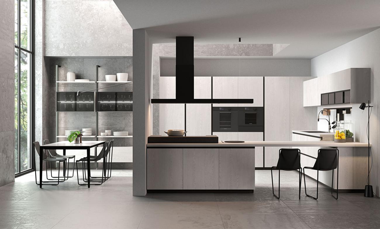 Cucine Moderne - Immagina Wood - Composizione 3
