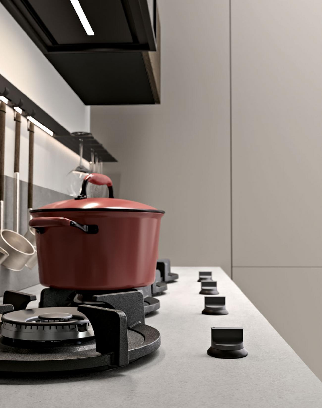 Cucine Moderne - Immagina Wood - Composizione 6
