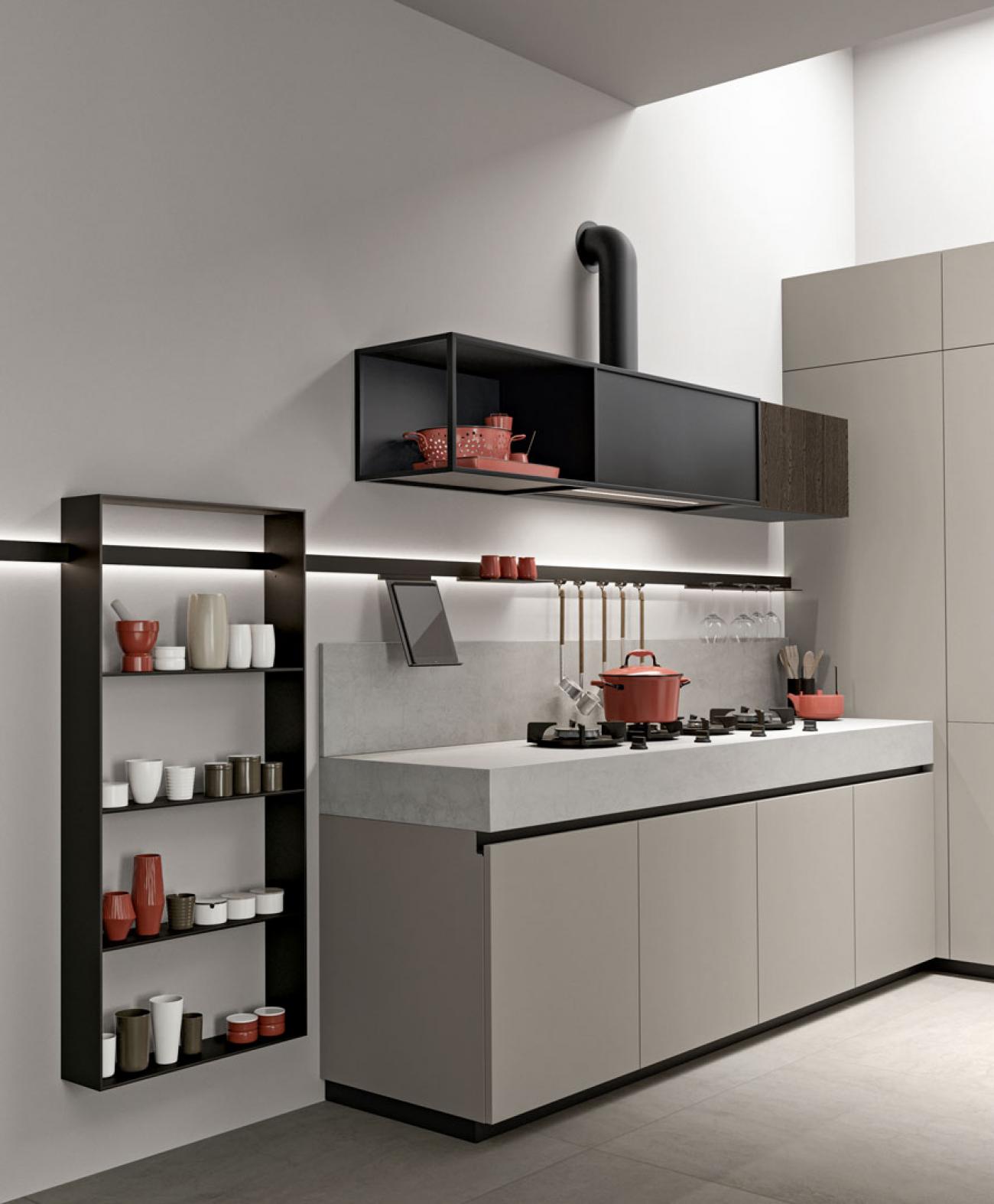 Cucine Moderne - Immagina Wood - Composizione 6
