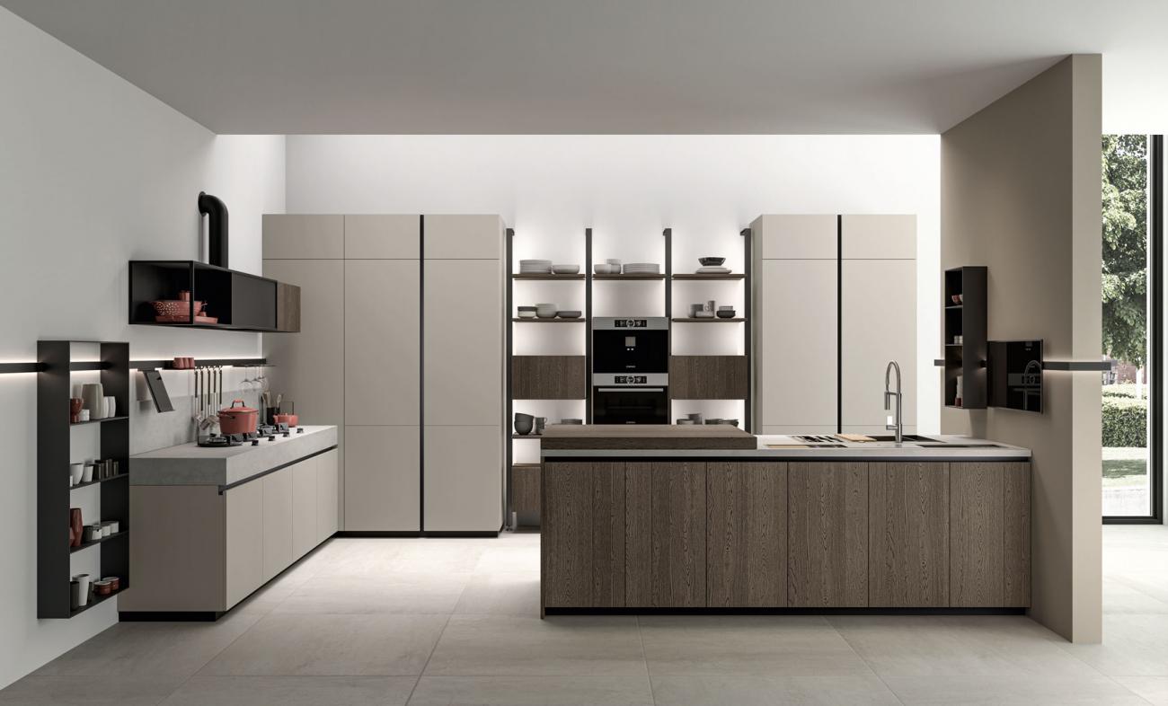 Cucine Moderne - Immagina Wood - Composizione 6
