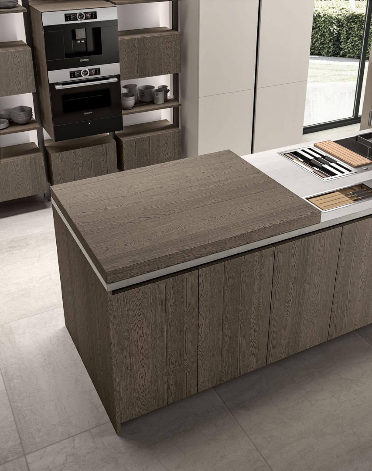 Cucine Moderne - Immagina Wood - Composizione 6
