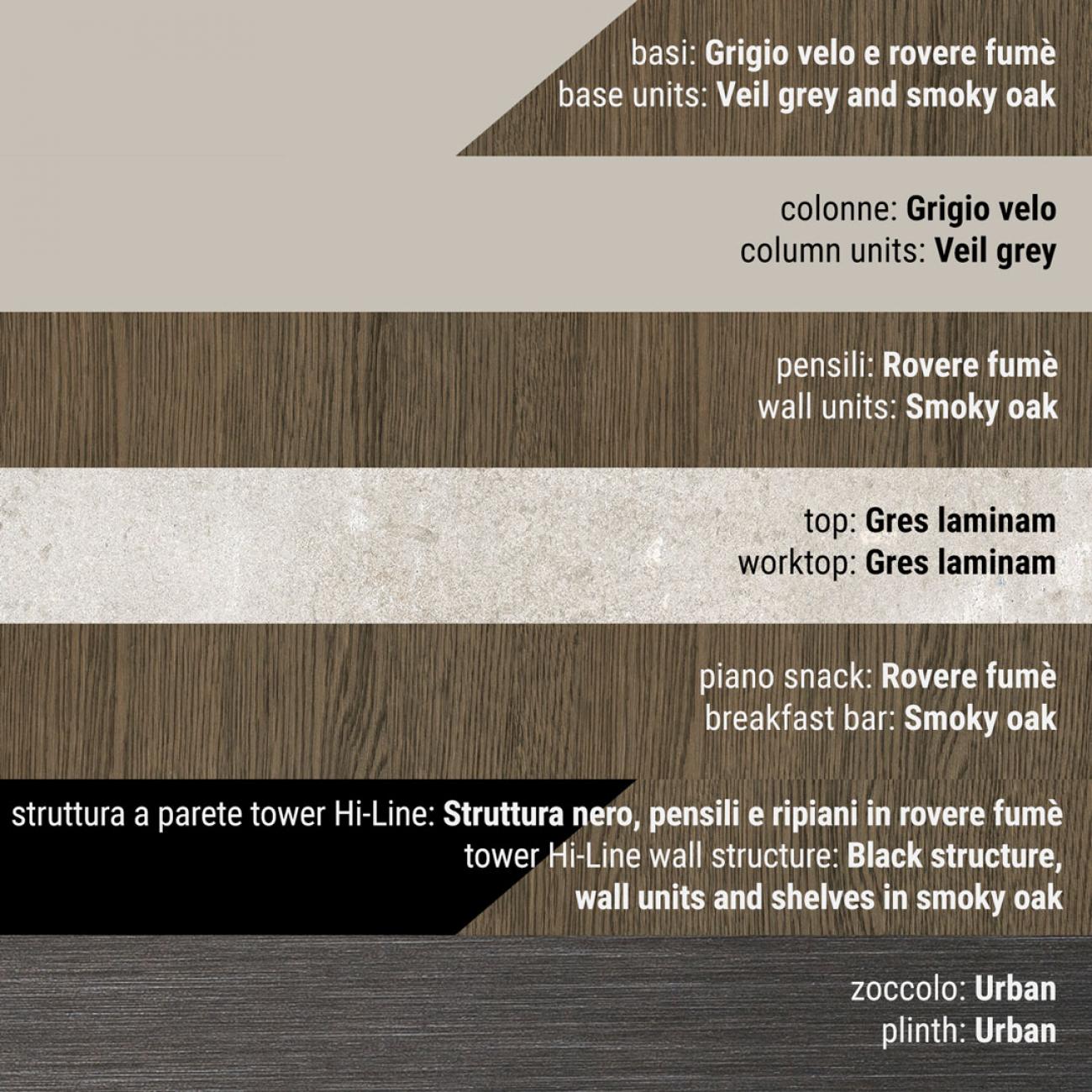 Cucine Moderne - Immagina Wood - Composizione 6
