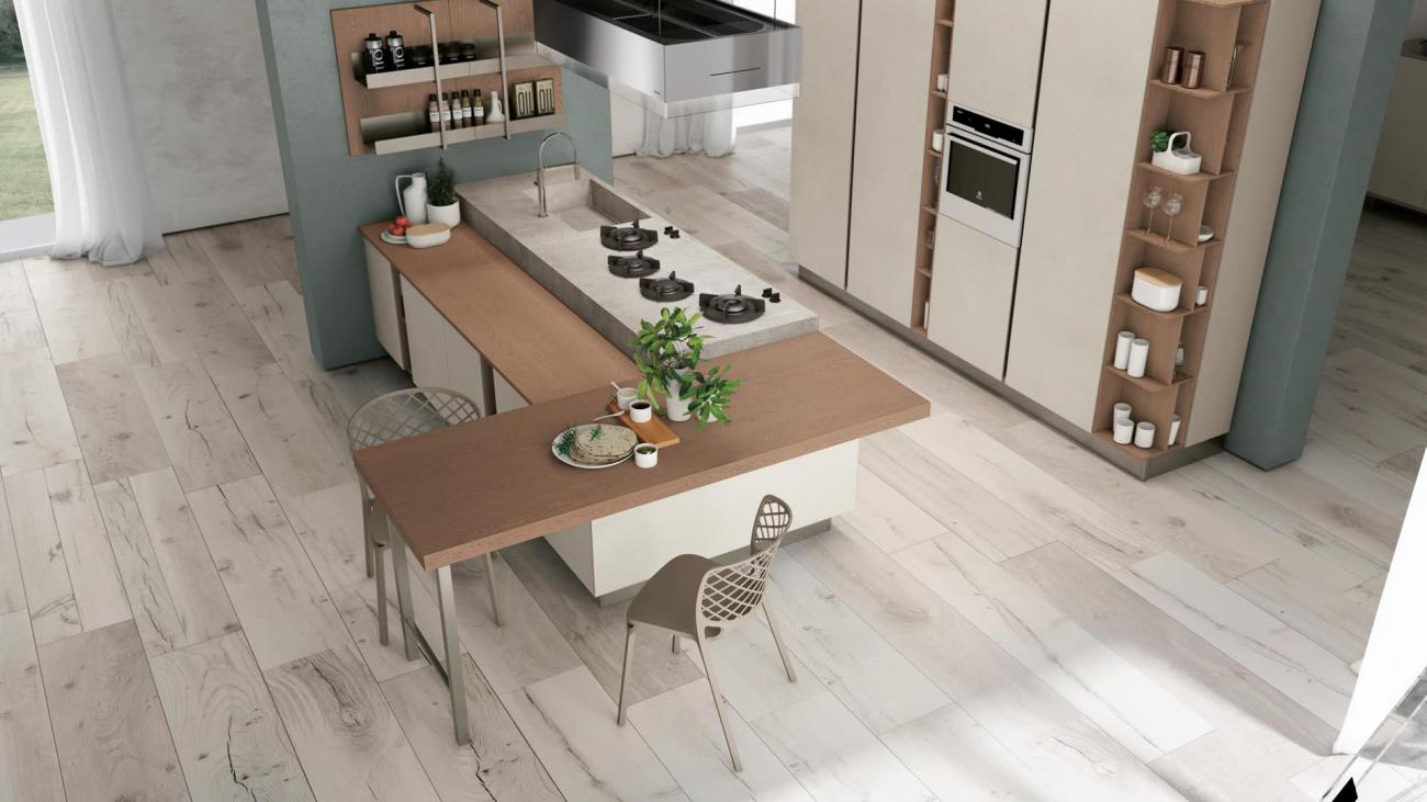 Cocinas Modernas - Clover - Composición 3
