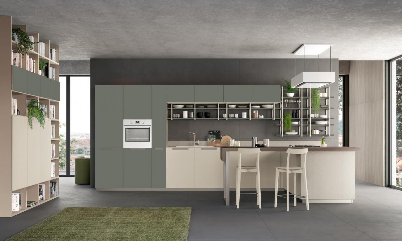 Cucine Moderne - Round - Composizione 14

