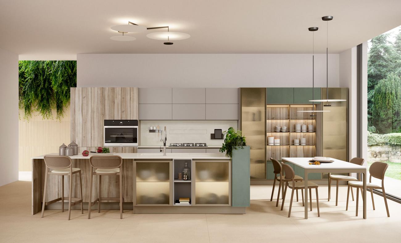 Cucine Moderne - Unica - Composizione 14
