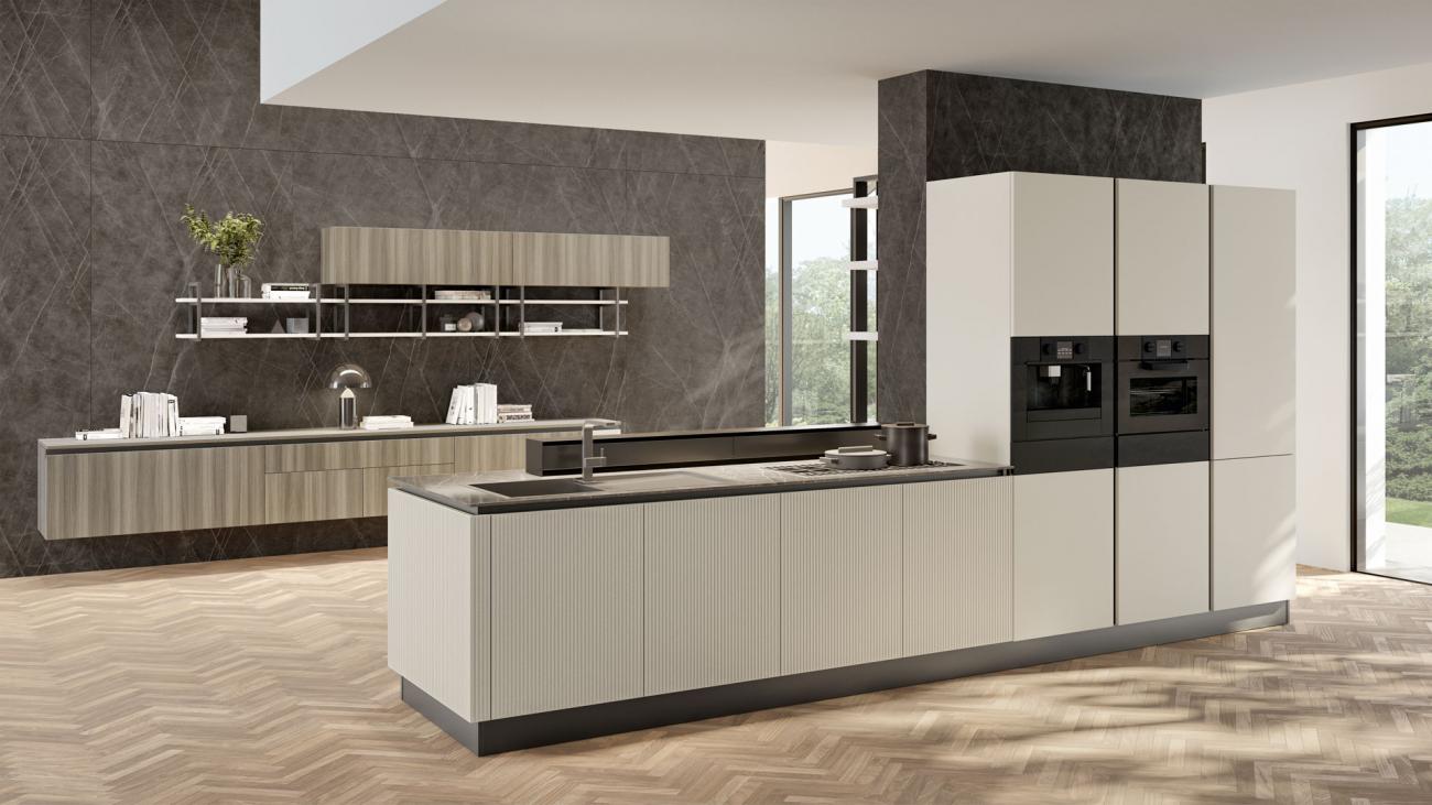 Cucine Moderne - Round - Composizione 5 variante
