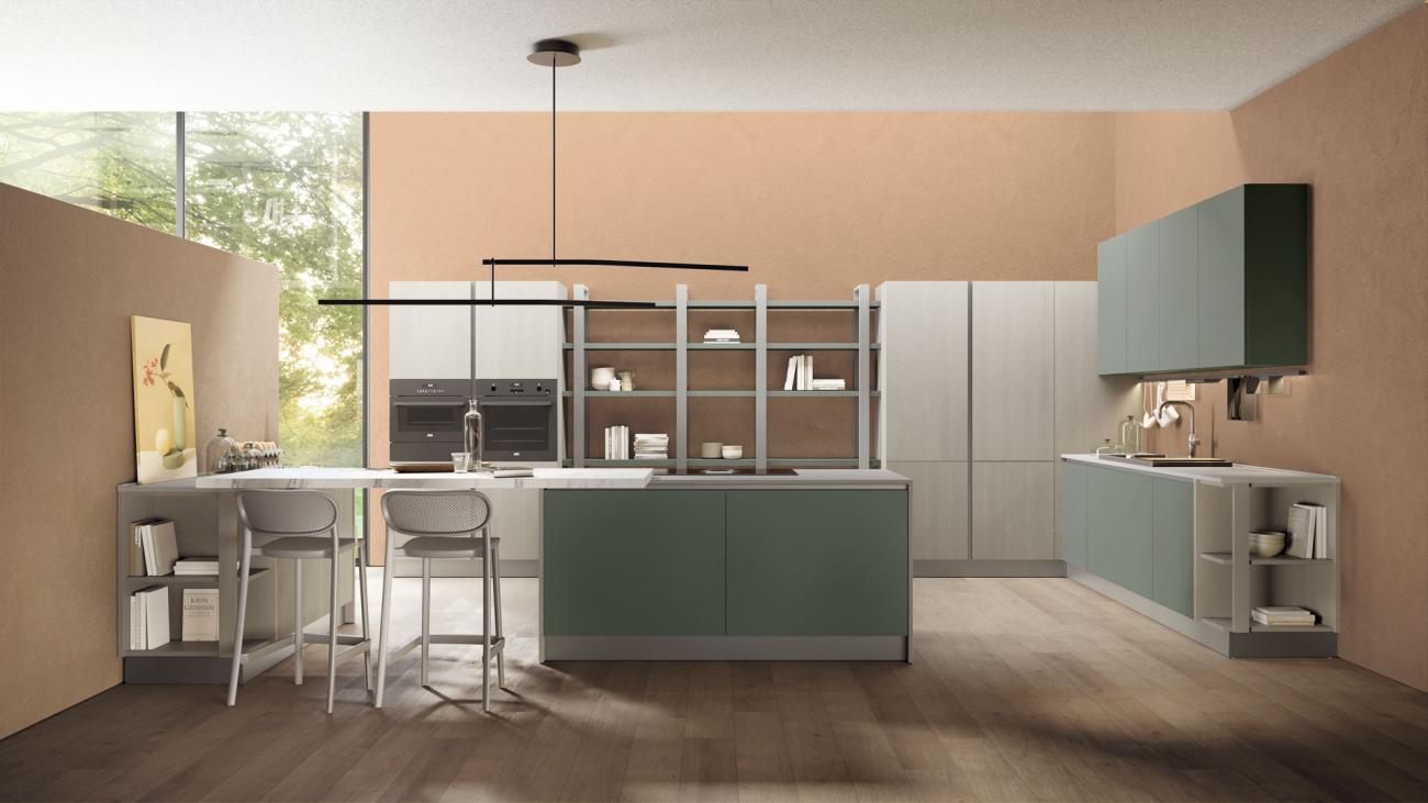 Cucine Moderne - Round - Composizione 10
