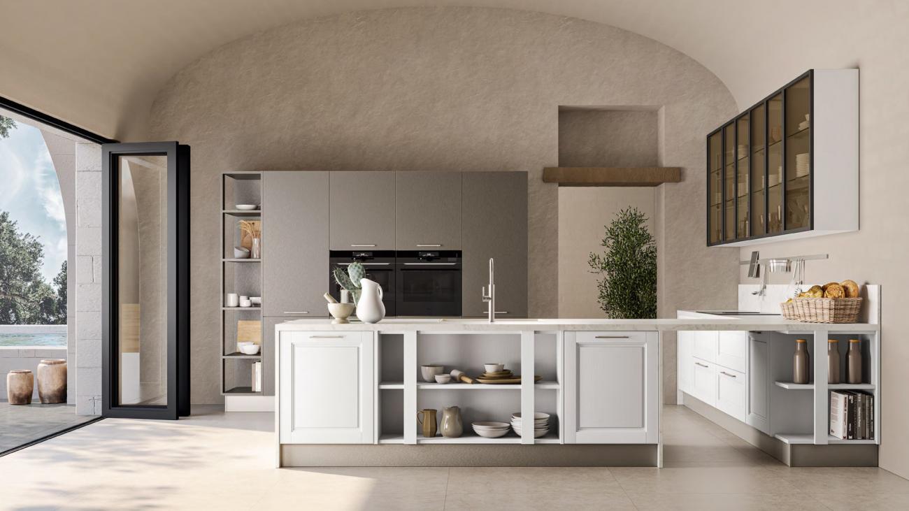 Cucine Classiche Contemporanee - Agnese - COMPOSIZIONE 6
