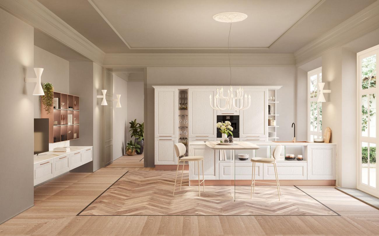 Cucine Classiche Contemporanee - Agnese Style - COMPOSIZIONE 7
