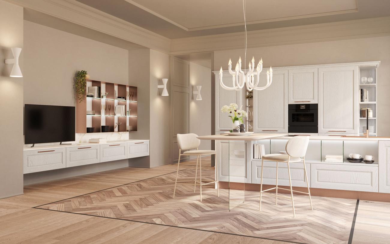 Cucine Classiche Contemporanee - Agnese Style - COMPOSIZIONE 7
