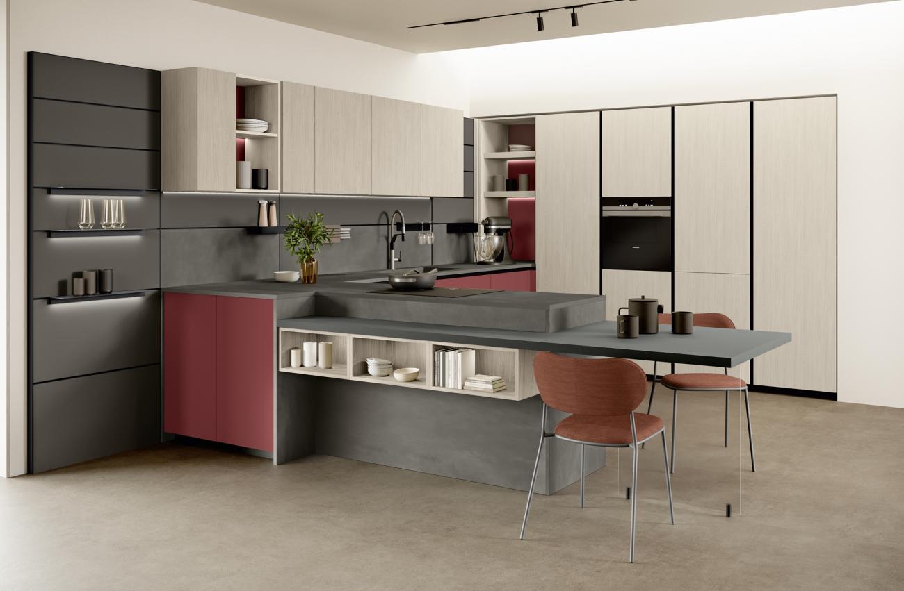 Cucine Moderne - Immagina - COMPOSIZIONE 4
