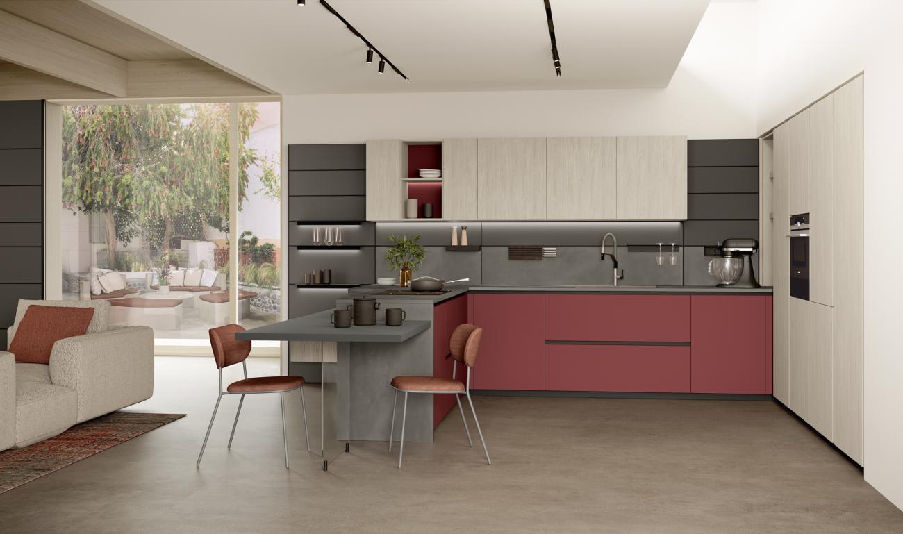 Cucine Moderne - Immagina - COMPOSIZIONE 4
