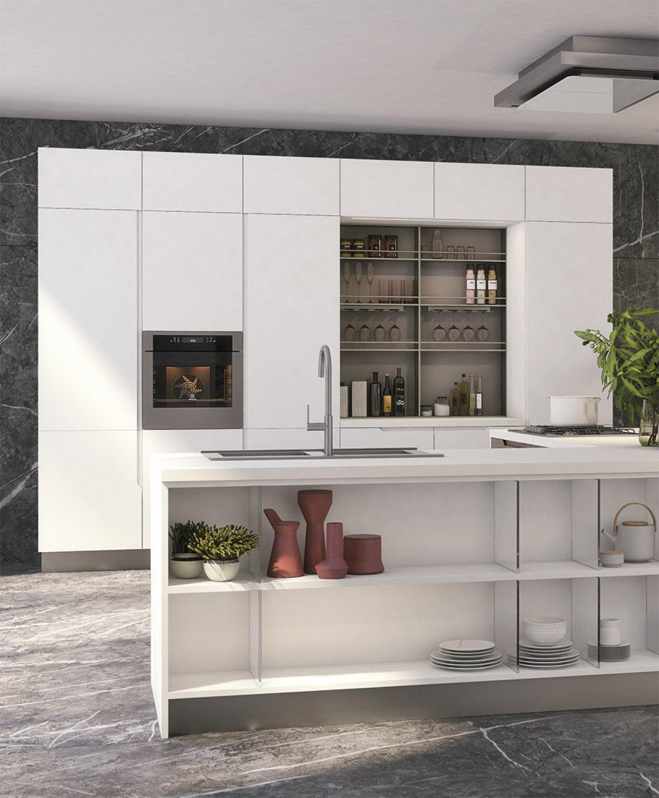 Cucine Moderne - Luna - Composizione 3
