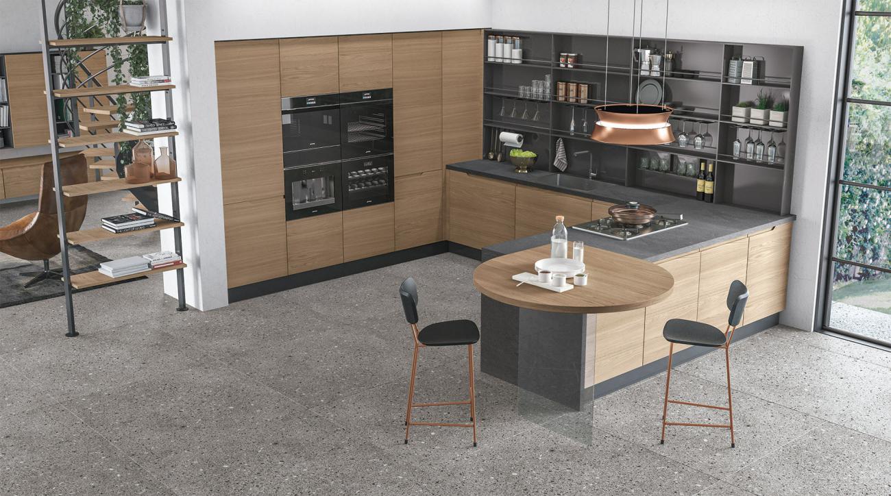 Cucine Moderne - Luna - Composizione 4
