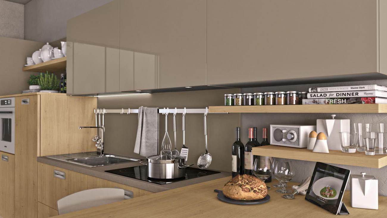 Cocinas Modernas - Clover - Composición 17
