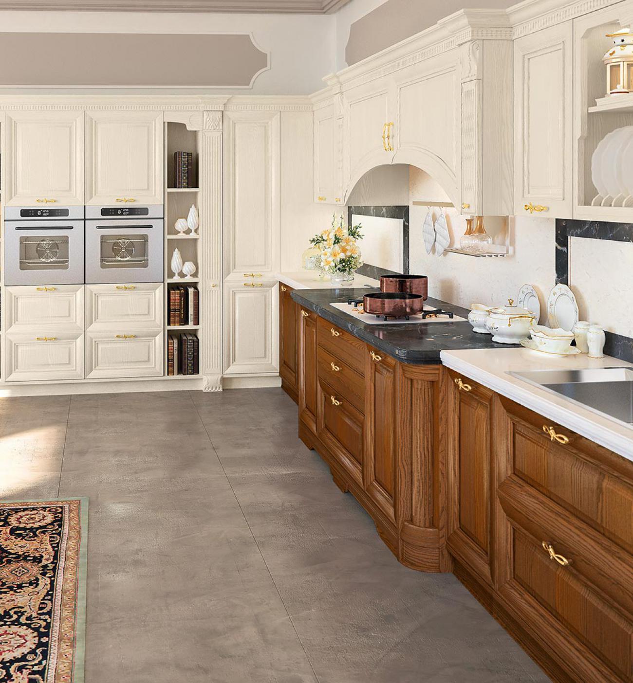 Cucine Classiche Contemporanee - Pantheon - Composizione 4
