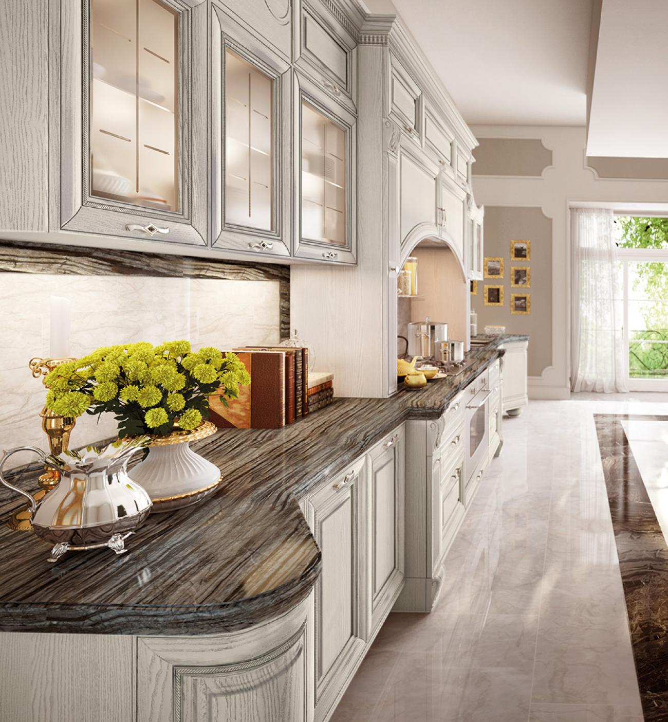 Cucine Classiche Contemporanee - Pantheon - Composizione 6
