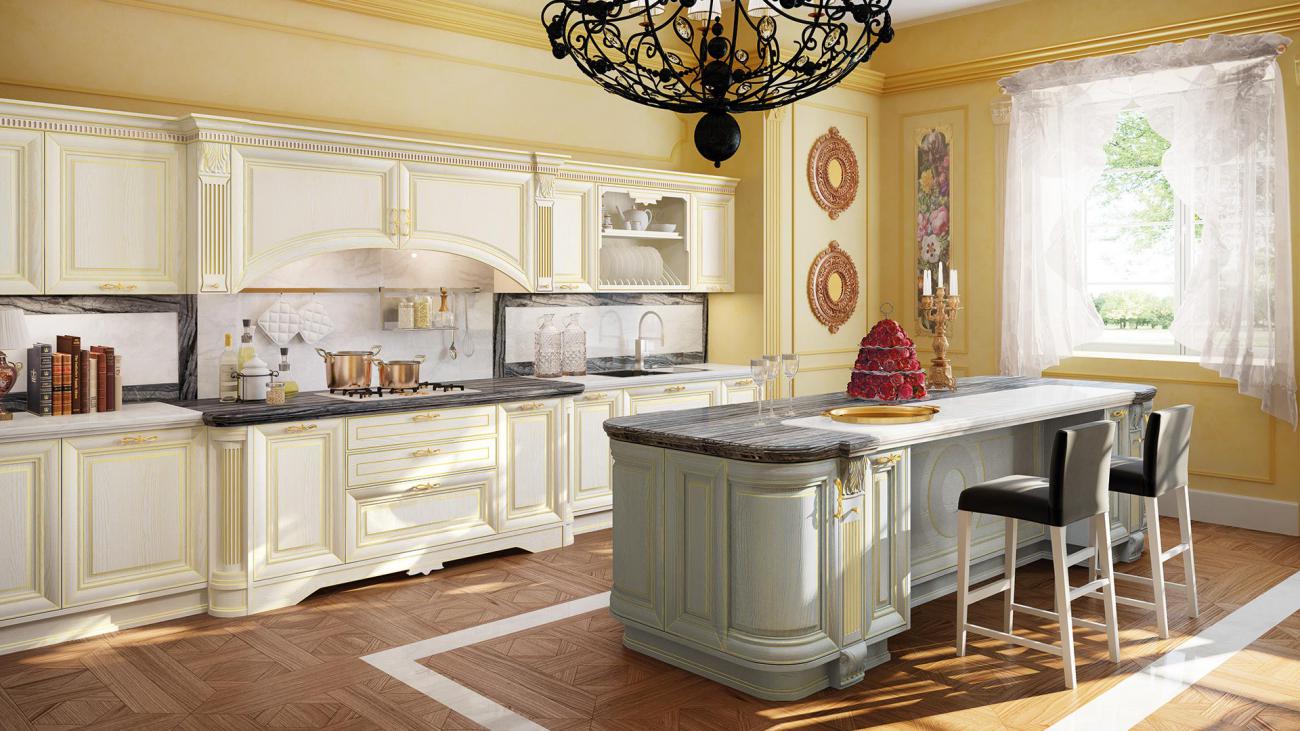 Cucine Classiche Contemporanee - Pantheon - Composizione 7
