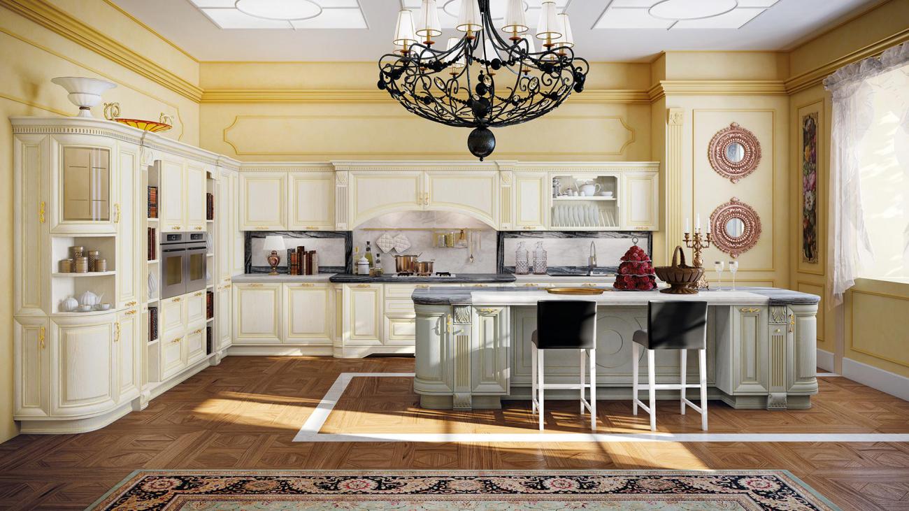 Cucine Classiche Contemporanee - Pantheon - Composizione 7
