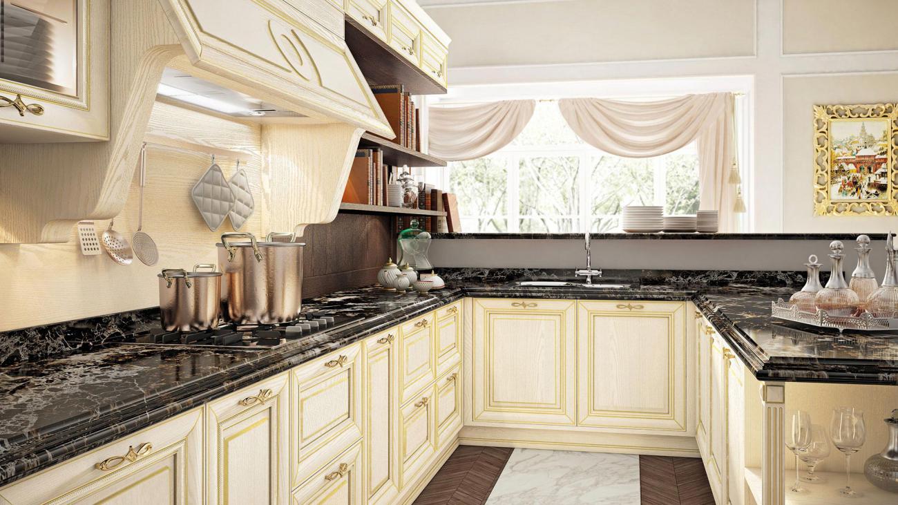 Cucine Classiche Contemporanee - Pantheon - Composizione 9

