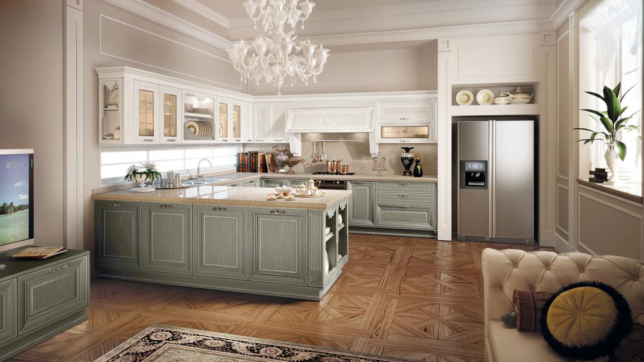 Cucine Classiche Contemporanee - Pantheon - Composizione 12
