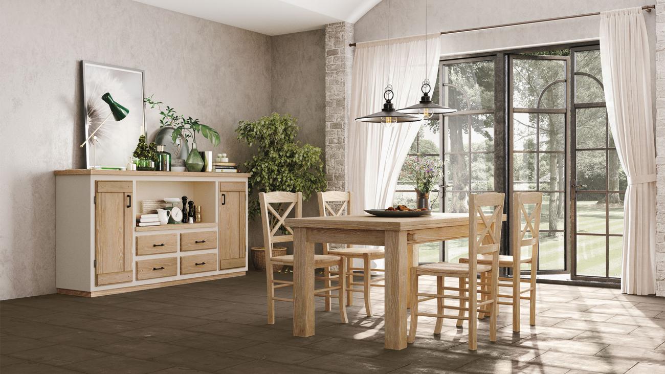 Cocinas Borgo Antico - Anita - Composición Castaño Rayado