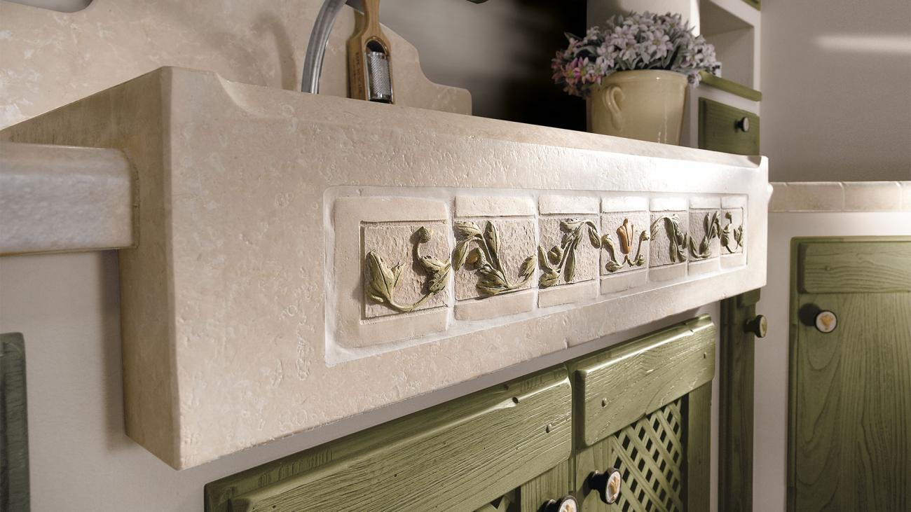 Cocinas Borgo Antico - Anita - Composición Verde Antiguo