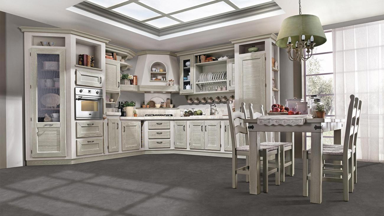 Cucine Borgo Antico - Luisa - Composizione Creta
