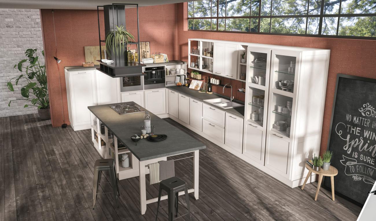 Cucine Classiche Contemporanee - Provenza - Composizione 1
