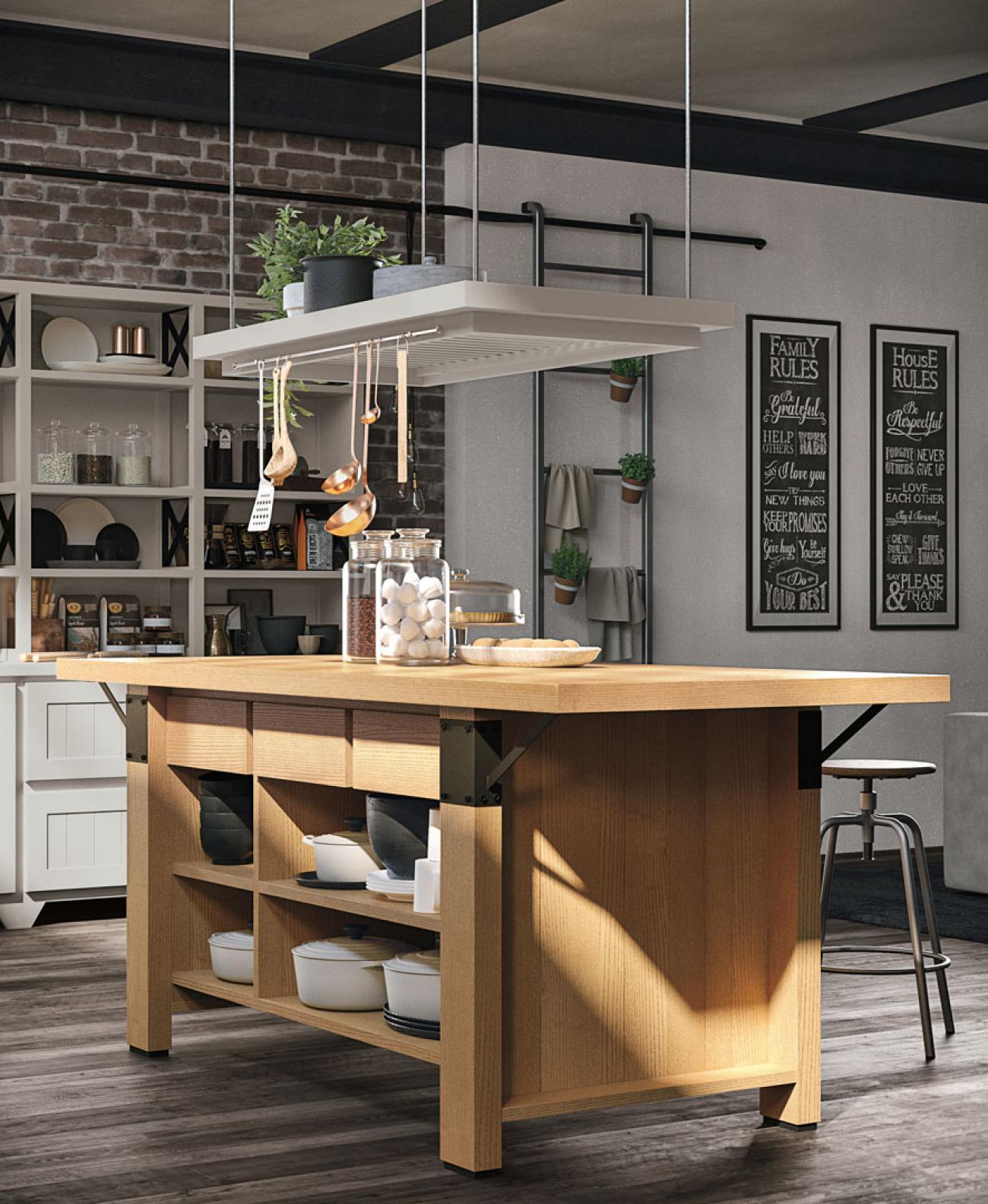 Cucine Classiche Contemporanee - Provenza - Composizione 2
