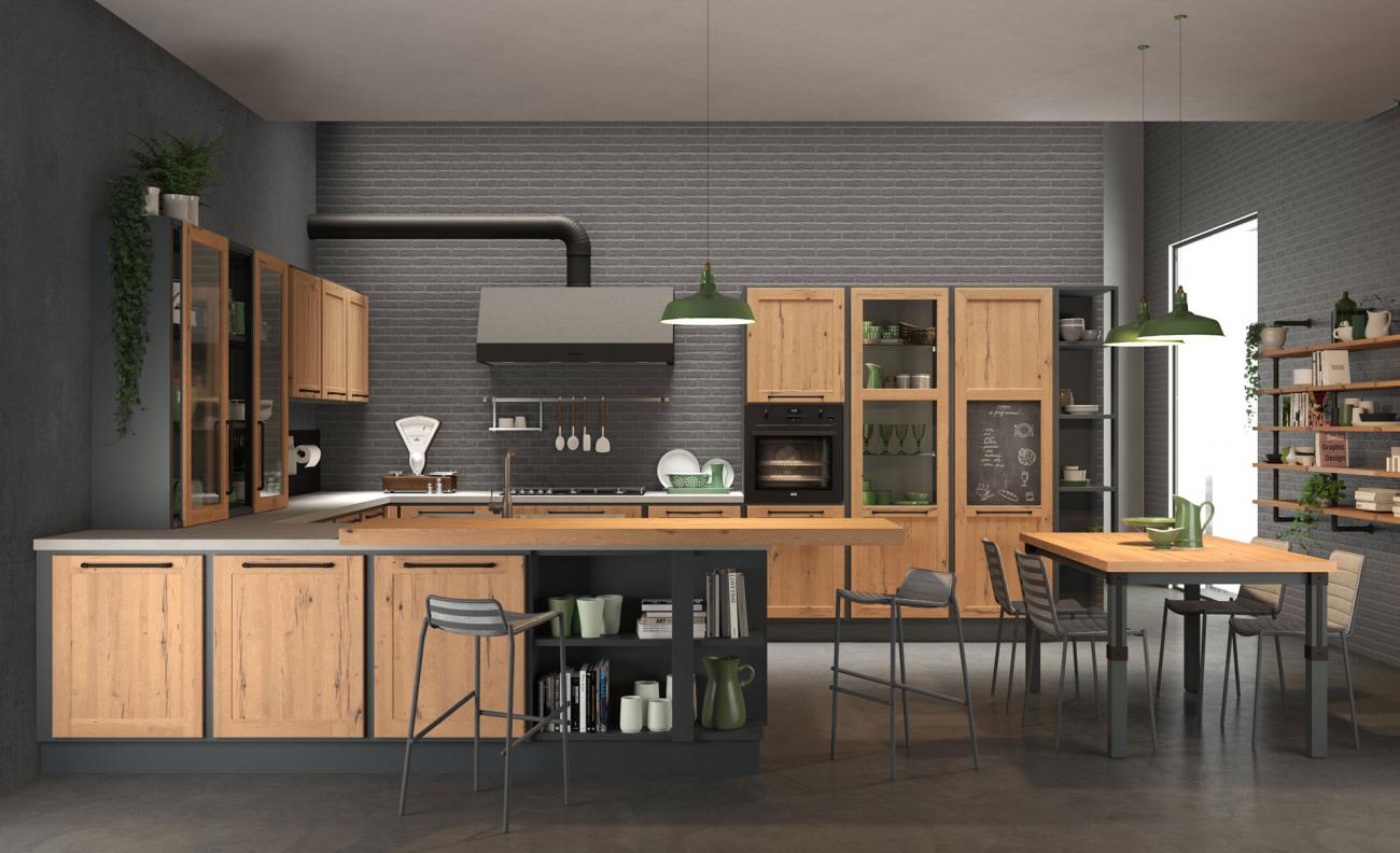 Cucine Classiche Contemporanee - Provenza - Composizione 11
