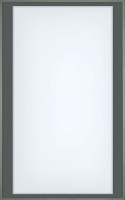 Ante Telaio alluminio - Grigio selce con vetro trasparente