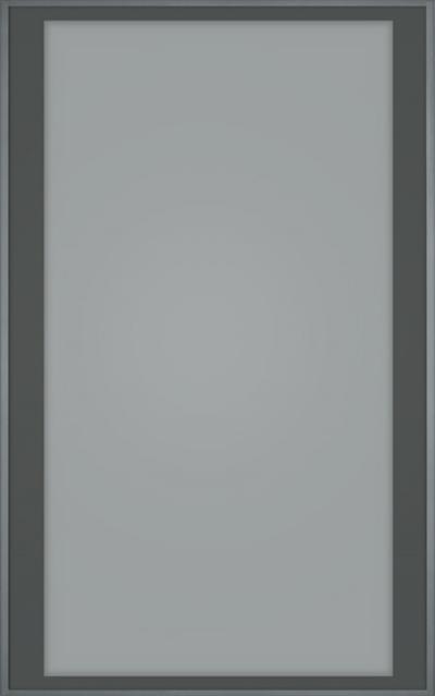 Ante Telaio alluminio - Silver dark con vetro fumè satinato