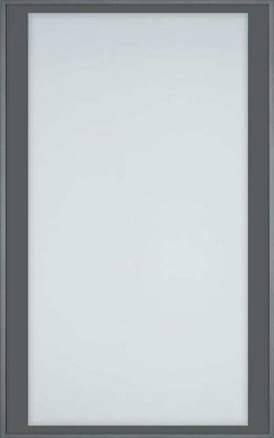 Ante Telaio alluminio - Silver dark con vetro satinato