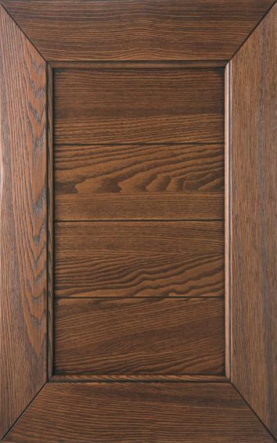 Ante Legno massello di frassino / Doghe orizzontali - Noce antico