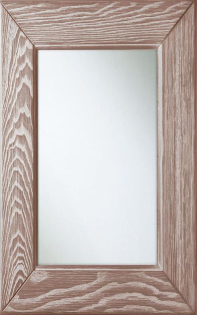 Ante Legno massello di frassino / Vetro anticato - Gessato