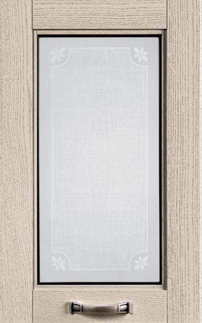 Ante Vetro / Rilegato serigrafato - Argilla decapè grigio