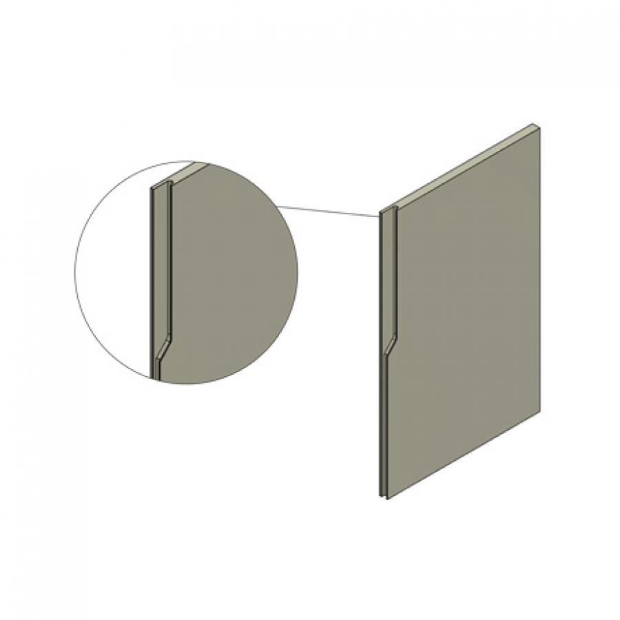 DS type profile, vertical shaped grip - Cucine LUBE
